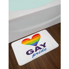 Gay Culture Heart Bath Mat