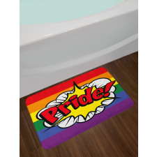 Pop Art Comics Pride Bath Mat