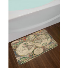 Antique Vintage Art Bath Mat