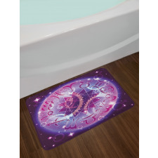 Zodiac Circle Space Bath Mat