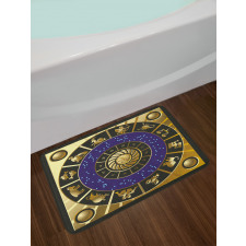 Zodiac Horoscope Art Bath Mat