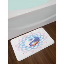 Yin Yang Swirls Bath Mat