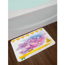 Ceremonial Cultural Happy Bath Mat