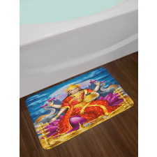 Figure of Wealth Festive Bath Mat