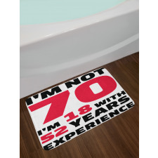 52 Years Experience Bath Mat