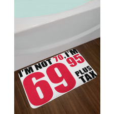 Happy Party Slogan Bath Mat