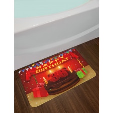 Candles and Presents Bath Mat
