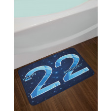 Happy Polygon Star Bath Mat