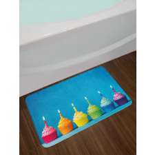 Cupcakes Party Food Bath Mat