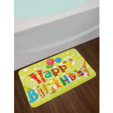 Ice Cream Candies Bath Mat