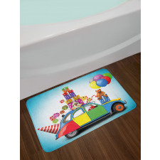 Car Hat Toys Lollipops Bath Mat