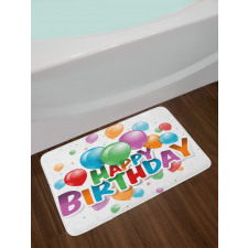 Balloon Burst Celebration Bath Mat