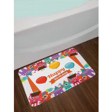 Birthday Party Bath Mat