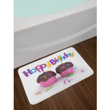 Chocolate Cupcakes Bath Mat