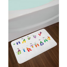 Funny Letters on Ropes Bath Mat