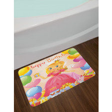 Girl Princess Themed Bath Mat