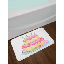 Candles and Candies Bath Mat