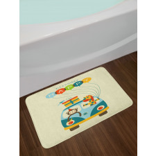 Hippie Birthday Van Bath Mat