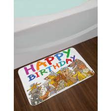 Streets Dogs Animals Bath Mat