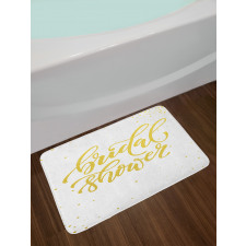 Bride Party Lettering Bath Mat