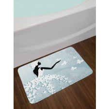 Butterfly Dress Bath Mat