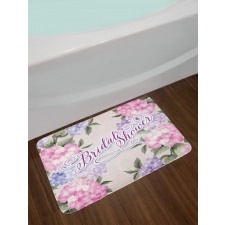 Bride Hydrangeas Bath Mat