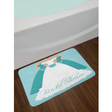 Bride with Bridemaids Bath Mat