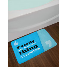 Family Writing Bath Mat