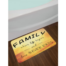 Message Family Bath Mat
