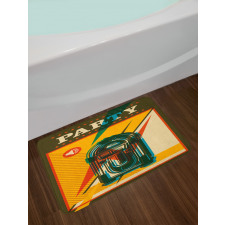 Retro Old Music Jukebox Bath Mat