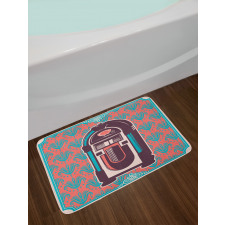 Retro Music Box Party Bath Mat