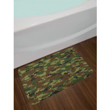 Grunge Graphic Camouflage Bath Mat