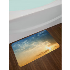 Sky Sun Rays Dusk Bath Mat