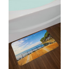 Bolsena Lake Italy View Bath Mat