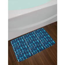 Pool Inspired Design Bath Mat