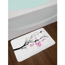 Newborn Girl Love Bath Mat