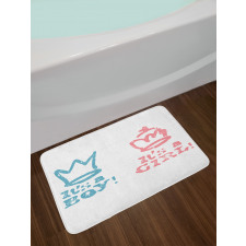 Girl Queen Boy King Bath Mat