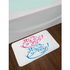 It's a Girl Boy Bath Mat