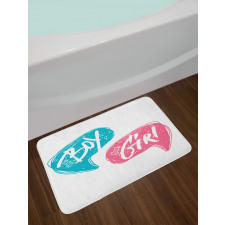 Boy and Girl Toddlers Bath Mat