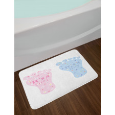 Footprints Blooms Bath Mat