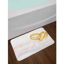 2 Rings Abstract Bath Mat