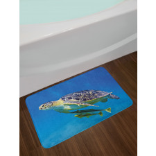 Fishes Swimming Ocean Bath Mat