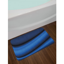 Abstract Wavy Blurry Bath Mat