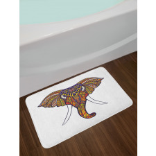 Tribal Colored Bath Mat