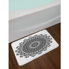 Tribal Flower Bath Mat