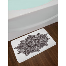 Floral Tattoo Art Bath Mat