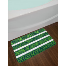 Shamrock Borders Art Bath Mat