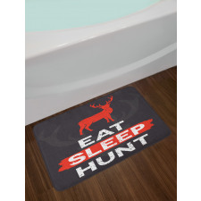 Eat Sleep Hunt Bath Mat