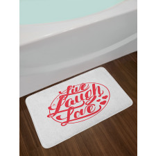 Retro Stamp Bath Mat