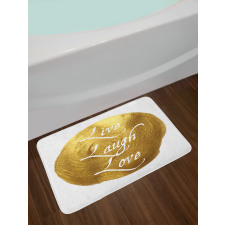 Big Spot Words Bath Mat